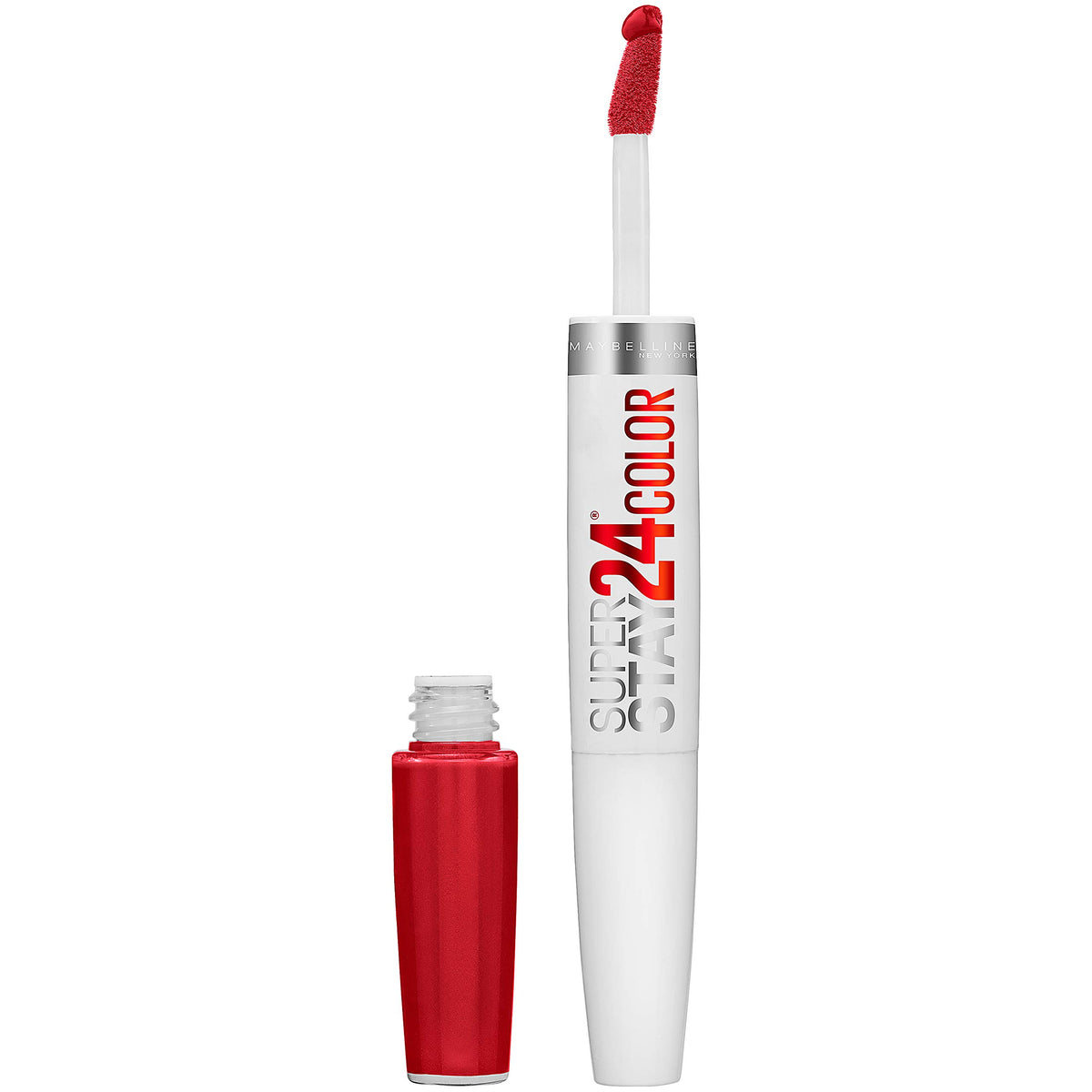 Maybelline front packaging showing Eternal Cherry bold color and system