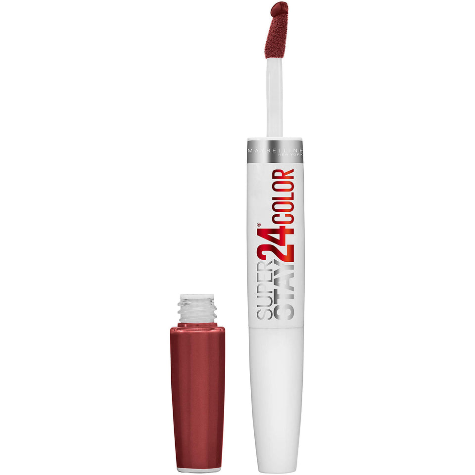 MAYBELLINE front packaging showing Everlasting Wine and benefits