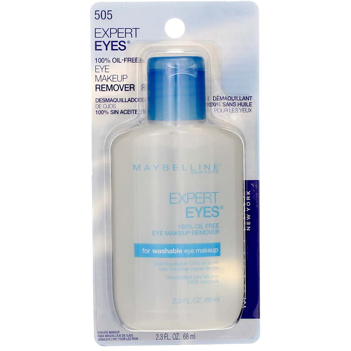 MAYBELLINE Expert Eyes being applied on a cotton pad removing mascara efficiently