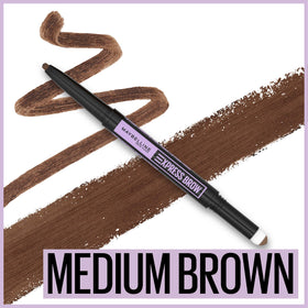 Maybelline express brow dual-ended closeup highlighting convenience and two-in-one functionality