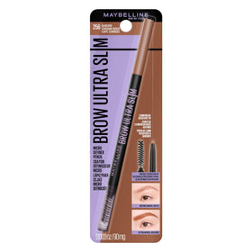 Maybelline pencil front packaging showing shade and benefit of precise brows