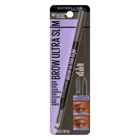 Maybelline express brow front packaging showing pencil and cap, portable precision