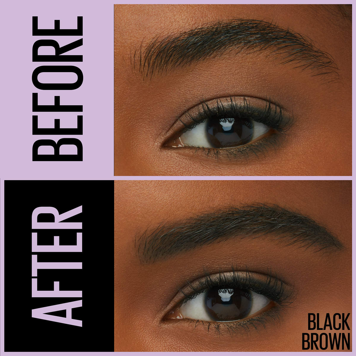 Maybelline brow pencil in hand for scale, ideal for travel and quick touch-ups
