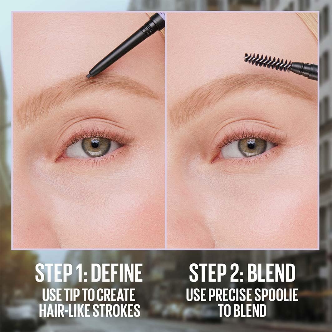 Maybelline built-in spoolie brush detailed view for effortless blending