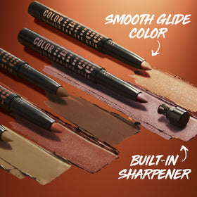 MAYBELLINE applying Eye Stix on eyelid demonstrating quick, crease-resistant wear