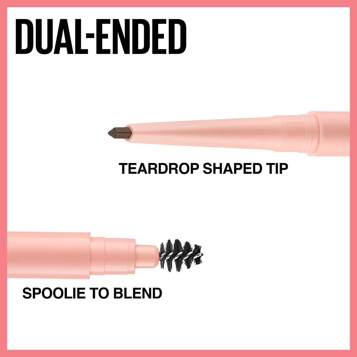MAYBELLINE pencil in hand showing compact size and user-friendly design