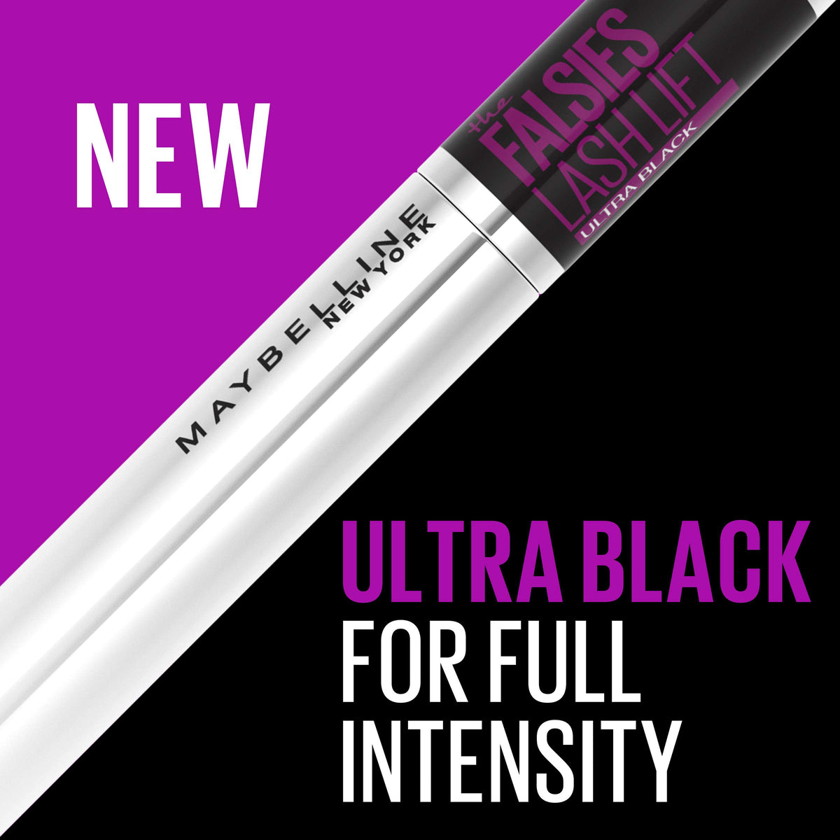 MAYBELLINE double-curved lifting wand close-up illustrating precise lift