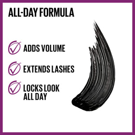 MAYBELLINE fiber-infused formula close-up for added length