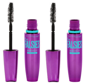 Maybelline front packaging showing very black twin-pack, dramatic volume