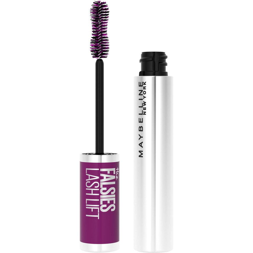 MAYBELLINE front packaging showing product benefits and blackest black shade