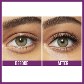 MAYBELLINE mascara styled on a vanity to inspire daily makeup routine