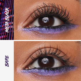 Maybelline helix brush close-up demonstrating even lash coating