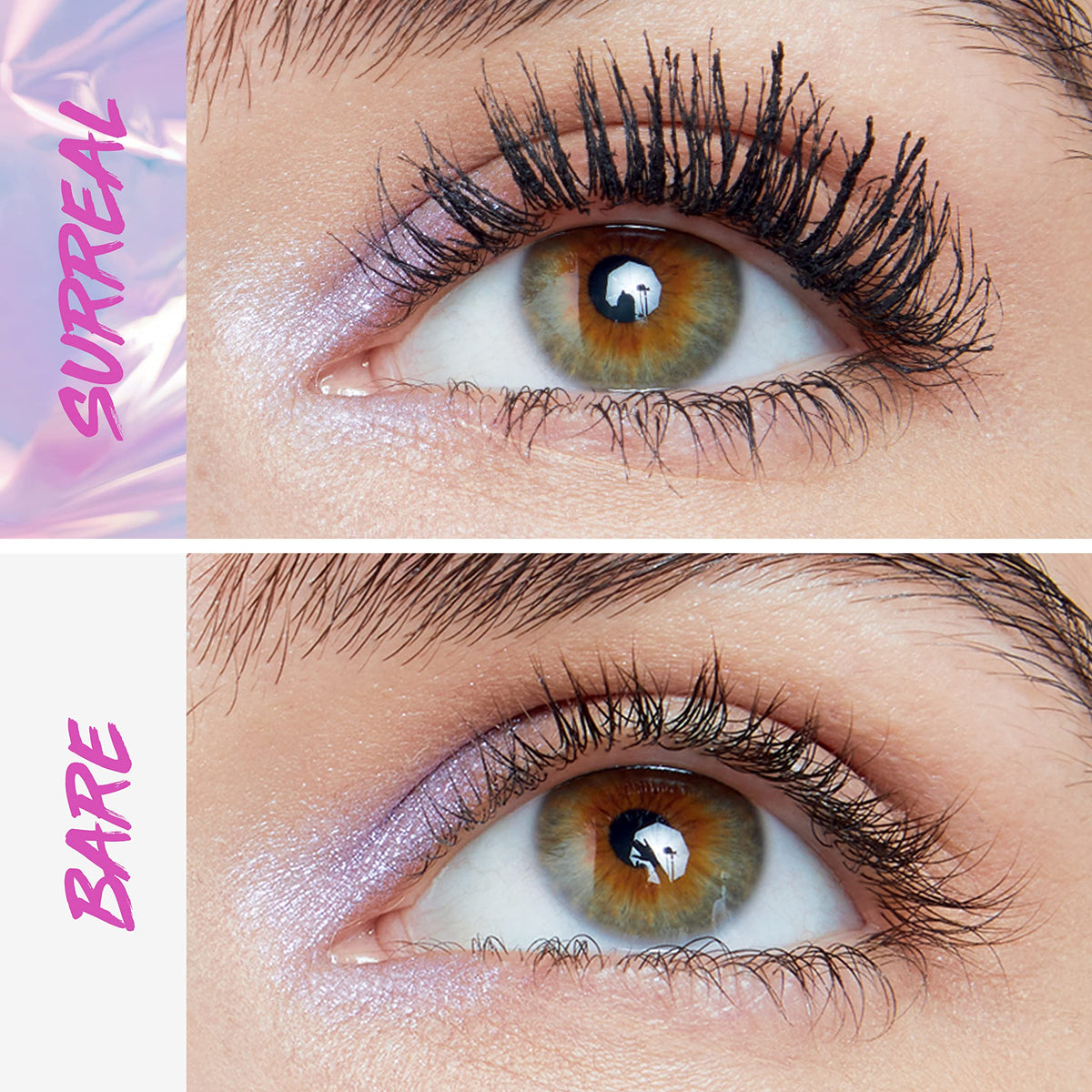 Maybelline helix brush close-up demonstrating precise application and fuller lashes