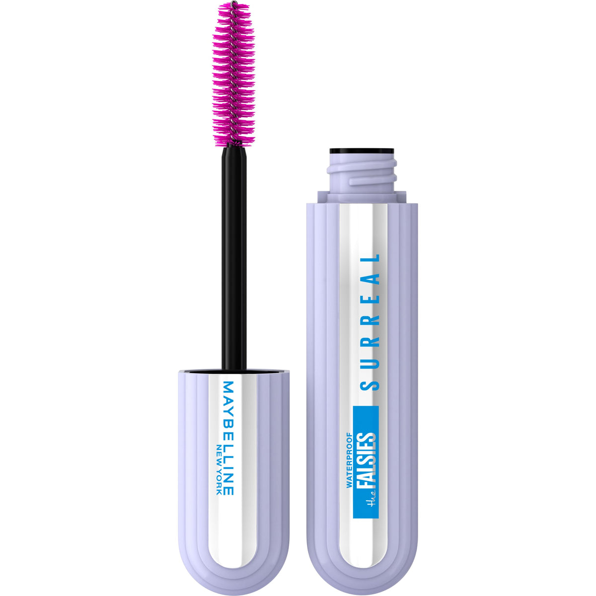 Maybelline product front view showing sleek packaging and bold black color benefit