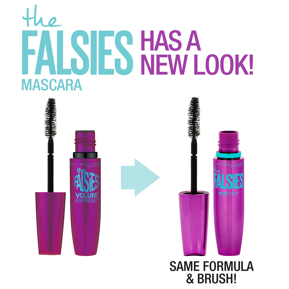 Maybelline mascara texture swatch on surface showing rich black pigment