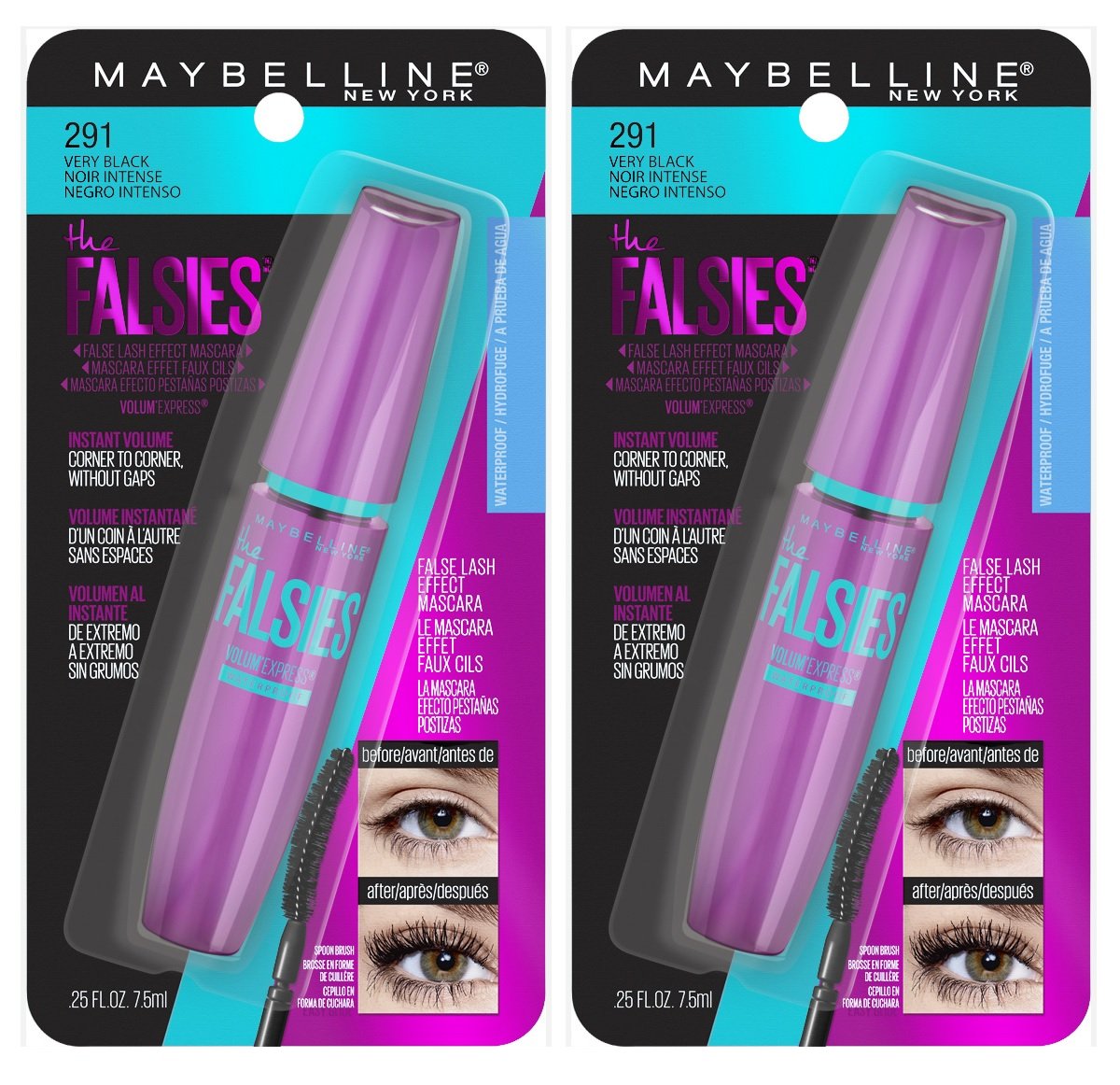Maybelline wand detail displaying flexible spoon brush, precise lifting