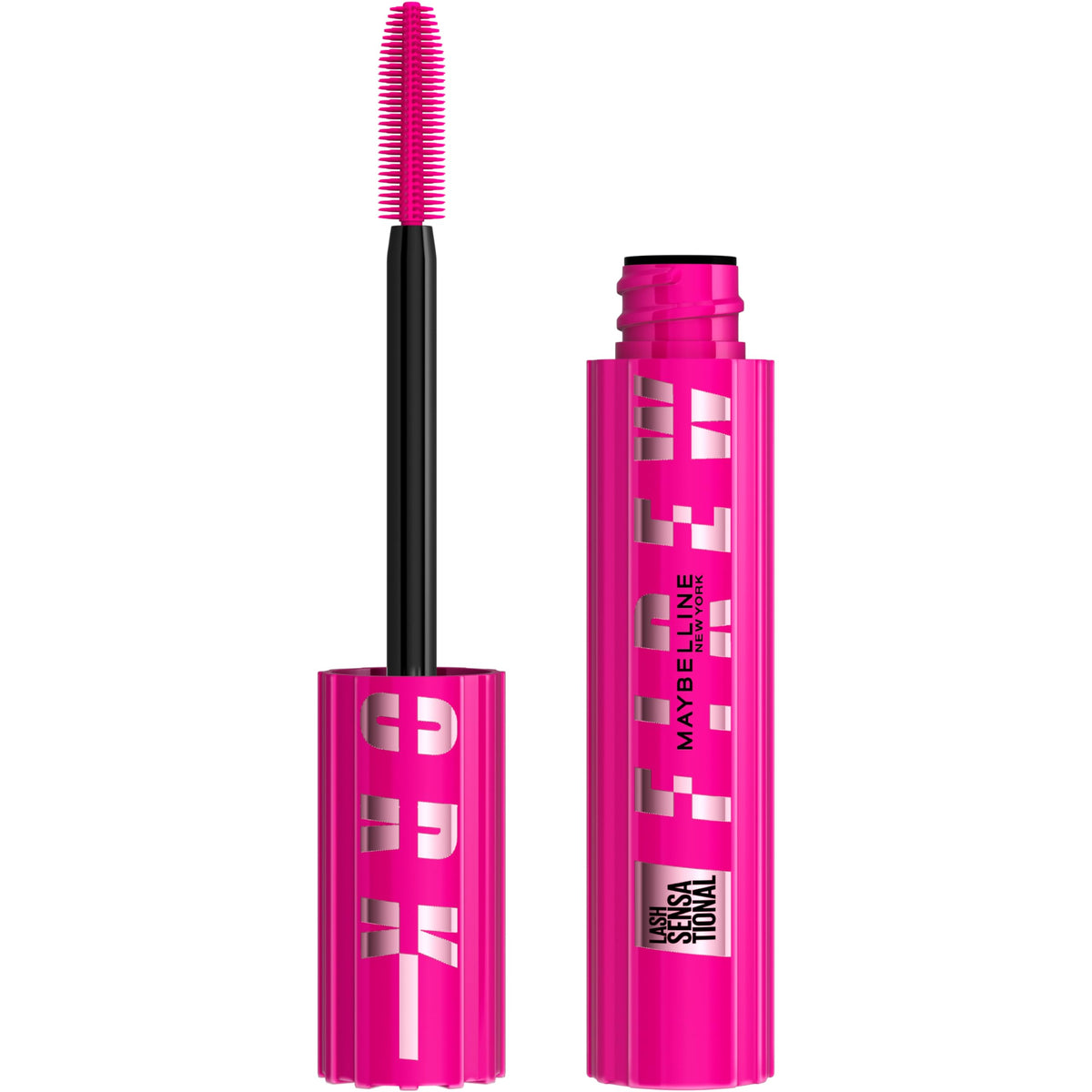 Maybelline Firework front packaging showing tube and label for easy identification and bold lashes