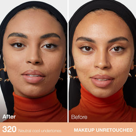 Maybelline foundation being blended with fingertips for natural seamless finish