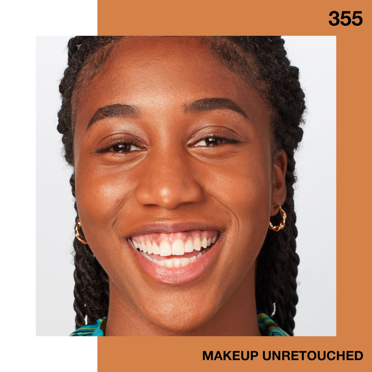 Maybelline Fit Me applied with fingertips showing effortless blendability benefit
