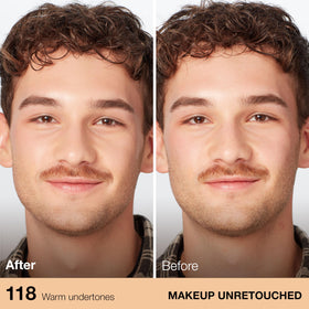 Maybelline Fit Me application with sponge blending for seamless, buildable medium coverage