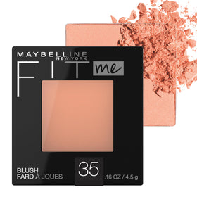 Maybelline Fit Me blush front packaging showing compact and shade