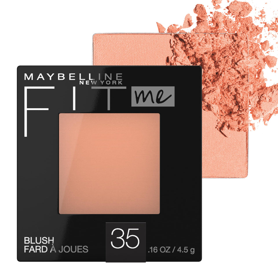 Maybelline Fit Me blush front packaging showing compact and shade