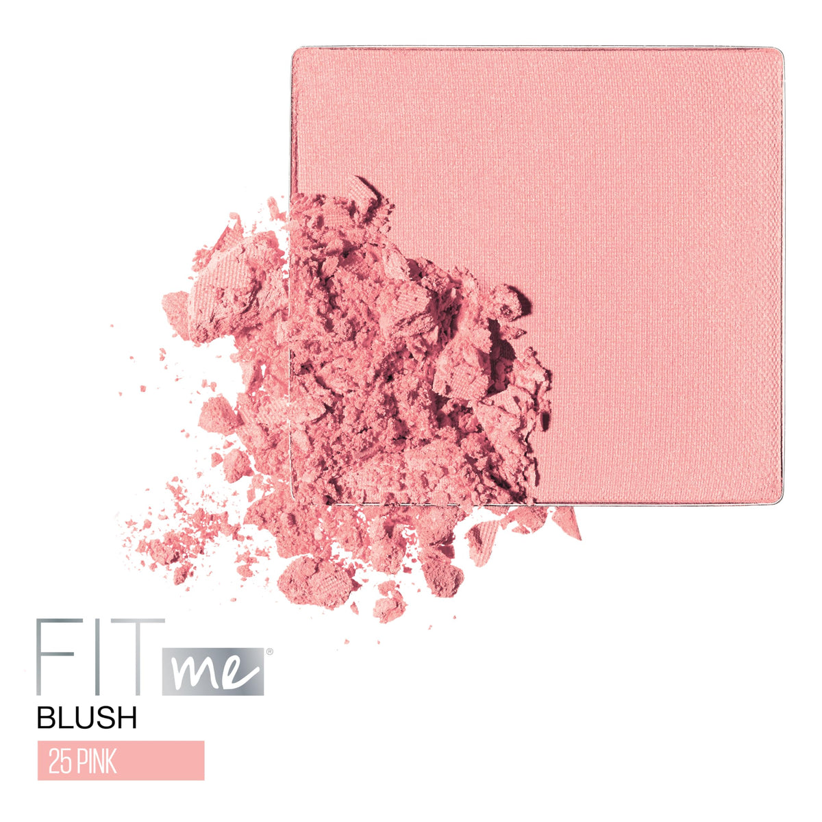 MAYBELLINE close-up of blush pan texture showing smooth, blendable finish benefit