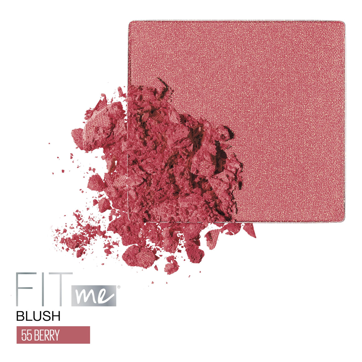 MAYBELLINE open pan close-up highlighting powder texture for smooth blendability
