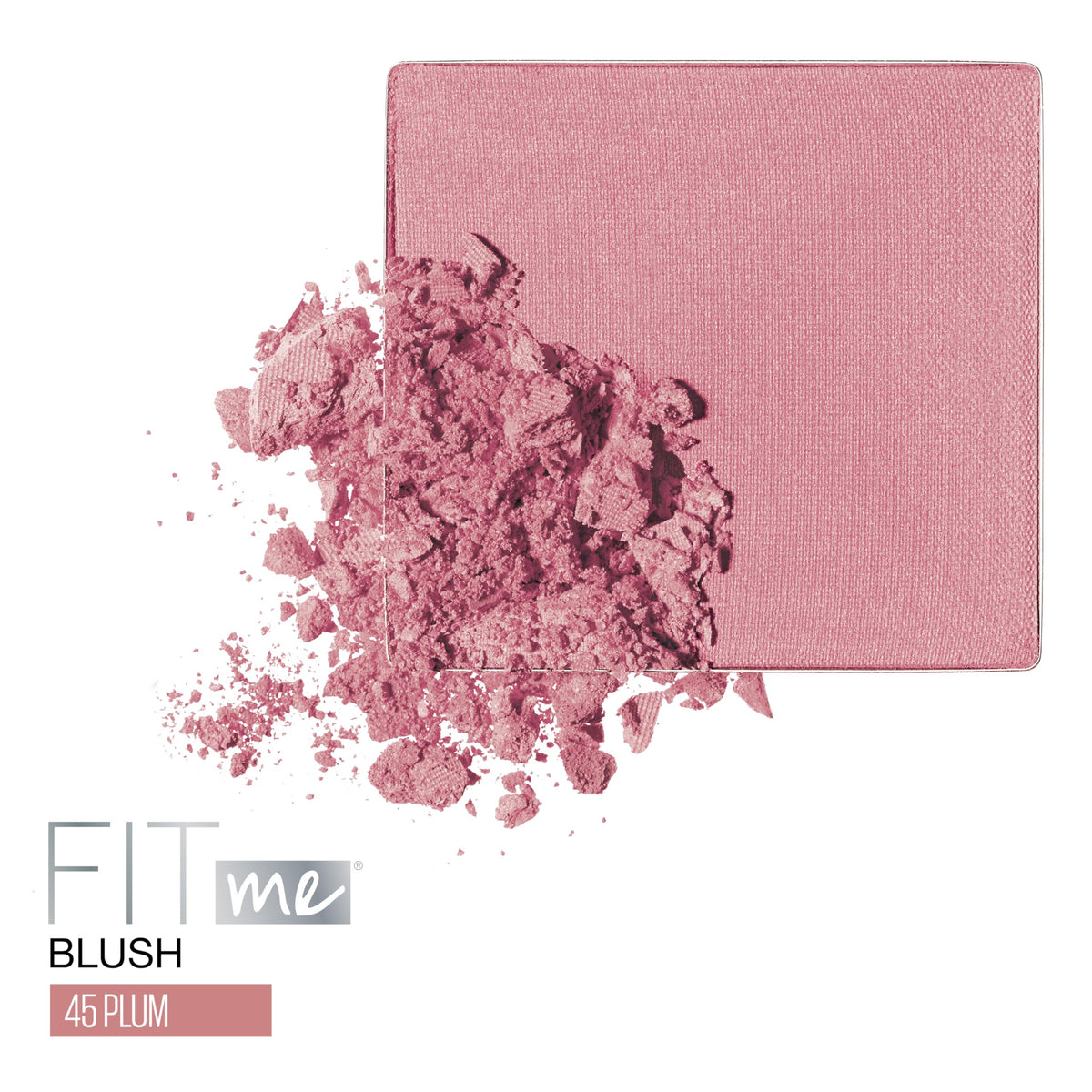 Maybelline Fit Me close-up of powder texture highlighting smooth blendability benefit
