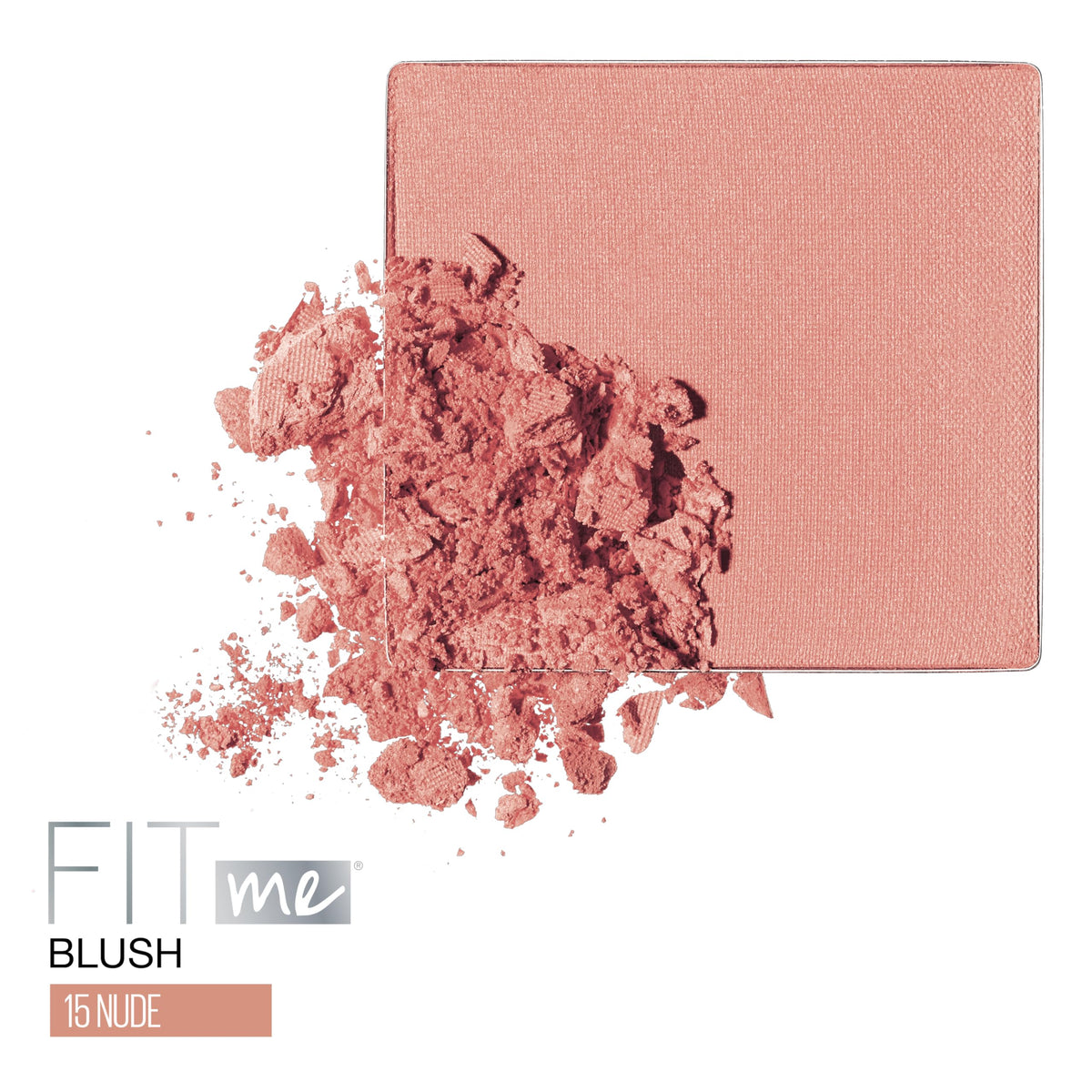 MAYBELLINE close-up of blush pan texture highlighting smooth blendability