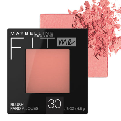 MAYBELLINE front compact showing Rose shade and compact design benefit portability