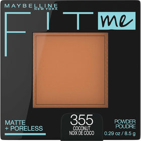 MAYBELLINE compact front view showing Coconut shade and matte finish benefit