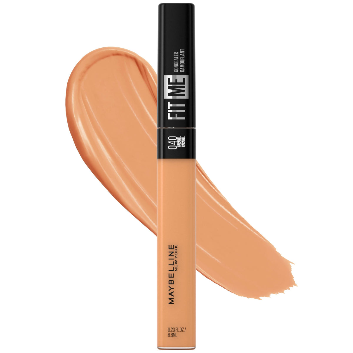 Maybelline Fit Me concealer front view showing tube and shade for easy selection