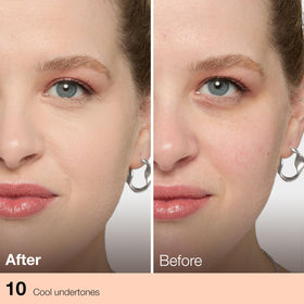 MAYBELLINE concealer texture close-up showing smooth blendability and natural finish