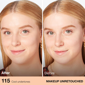 Maybelline foundation swatched on hand demonstrating blendable, natural coverage
