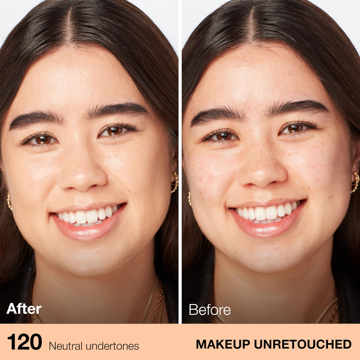 Maybelline Fit Me foundation pumped onto hand illustrating easy dispensing