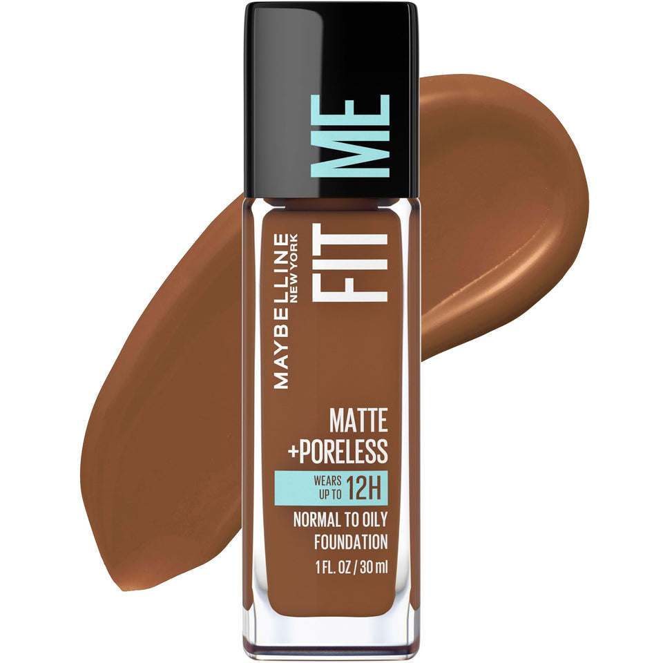 Maybelline bottle front packaging showing label and shade Deep Golden for easy selection