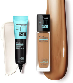 Maybelline primer on vanity in lifestyle scene suggesting daily use