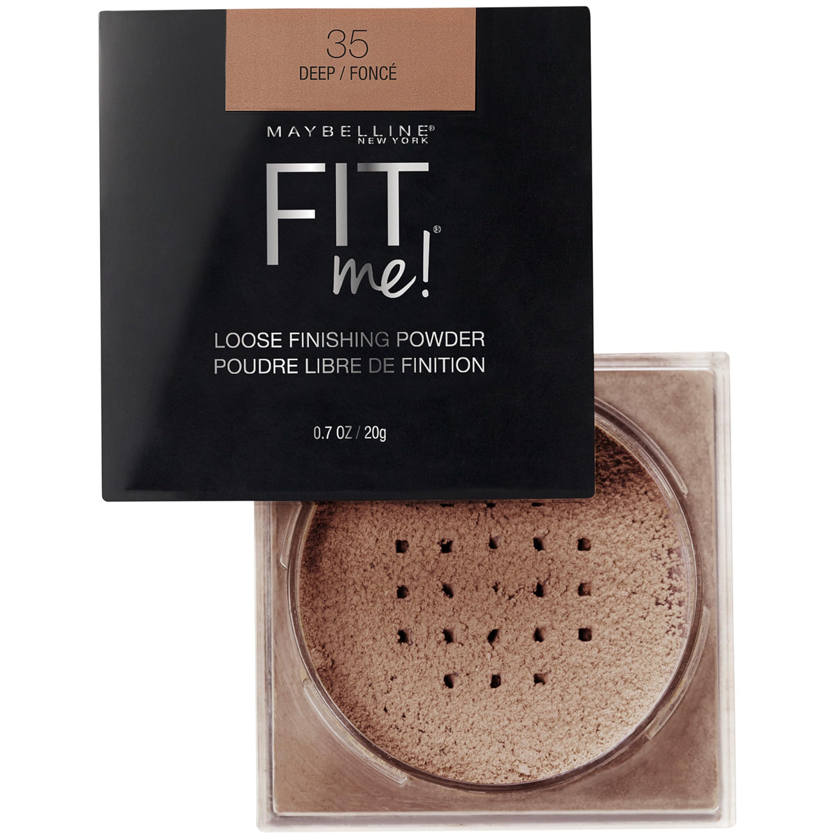 MAYBELLINE powder on a vanity in lifestyle setting illustrating daily routine and natural finish