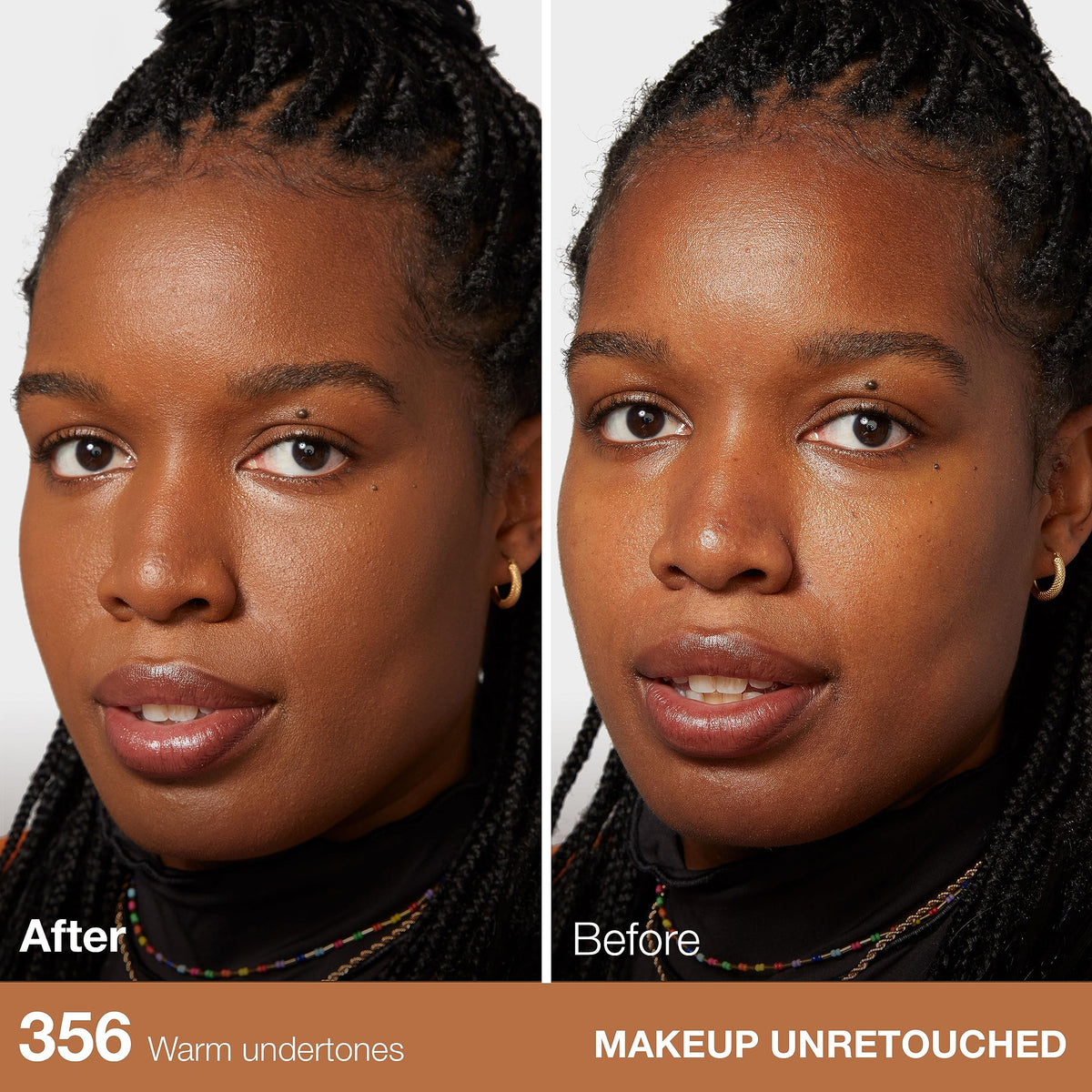 Maybelline Fit Me liquid texture swatch showing smooth, pore-blurring finish