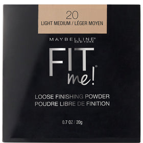Maybelline Fit Me loose powder front packaging showing product name and shade