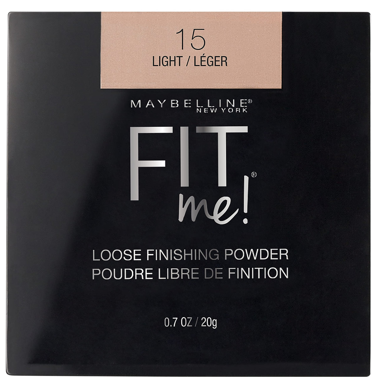 Maybelline Fit Me front packaging showing product and shade information for quick selection