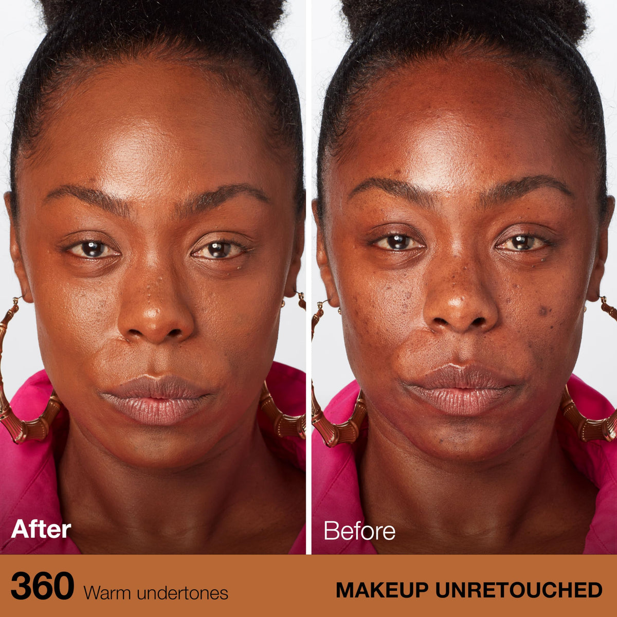 Maybelline Fit Me being blended on skin demonstrating even coverage benefit