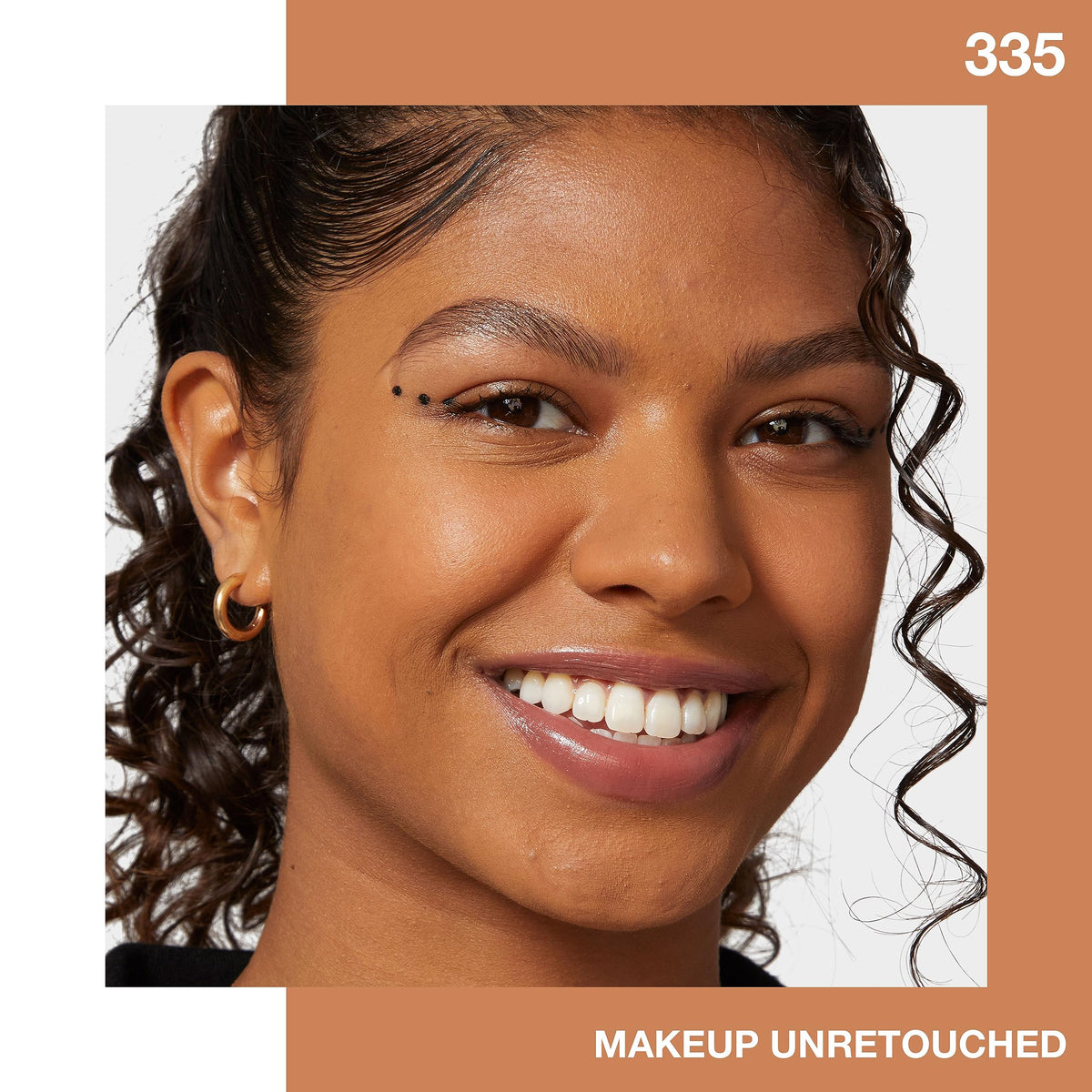 Maybelline Fit Me next to makeup kit to show product size and travel convenience