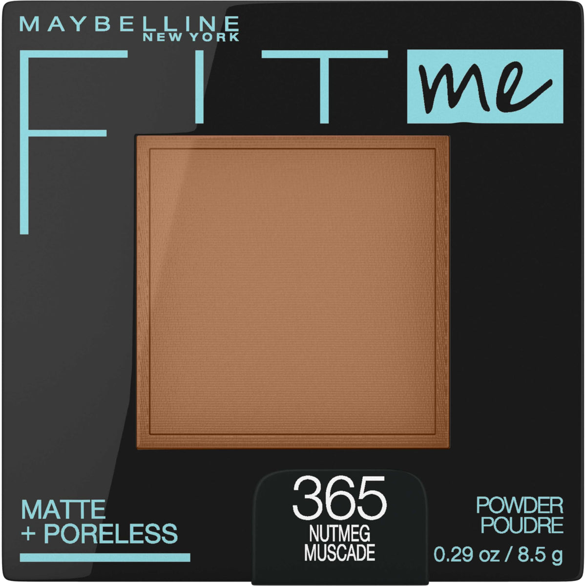 Maybelline compact front view showing powder and logo for easy identification