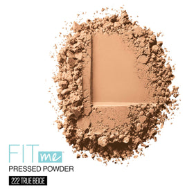 Maybelline powder opened to reveal True Beige pan for natural coverage