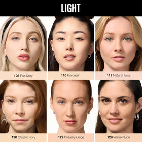 MAYBELLINE powder applied with brush for seamless matte control
