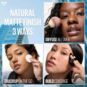 MAYBELLINE compact inside a bag showing convenience for daily touch-ups benefit
