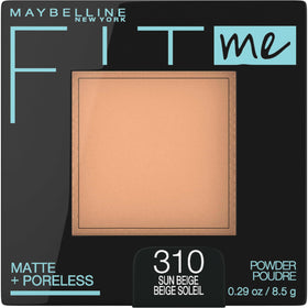 Maybelline Fit Me compact front view showing sleek packaging and easy carry benefit