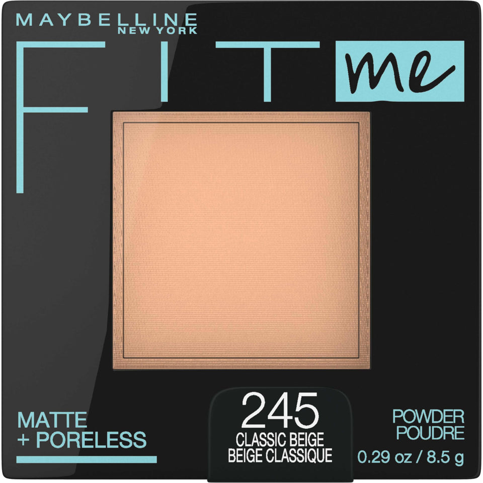 Maybelline compact front view showing sleek packaging and shade